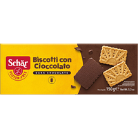 Печенье без глютена с шоколадом Biscotti con cioccolato 150 г ТМ Dr. Schar (х6)