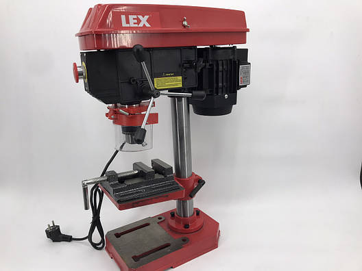 Свердлильний верстат LEX LXDP16-2 1600W (чугуна основа + металеві шківи), фото 1