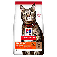 Сухой корм Hill's Science Plan Adult для взрослых кошек, с ягненком, 1,5 кг