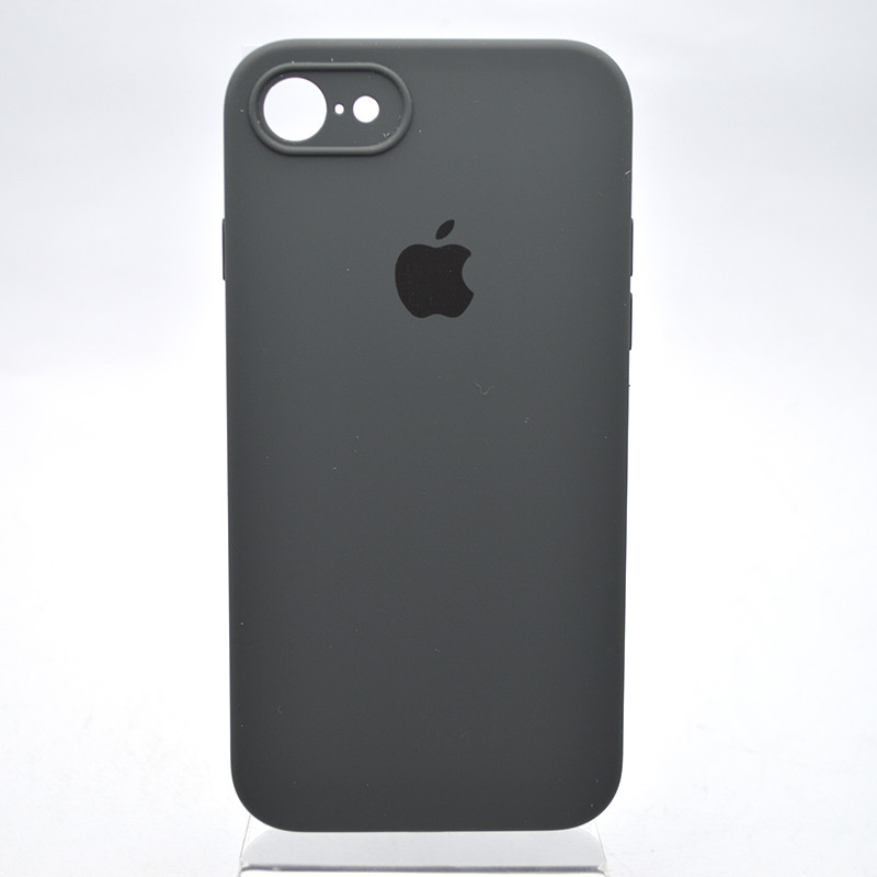 Чохол силіконовий з квадратними бортами Silicon case Full Square для iPhone 7/iPhone 8/iPhone SE 2020/2022 Dark Gray