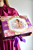 Шоколадные конфеты, подарочный набор в картонной коробке №133, 1 кг, (19х26,5х9 см)