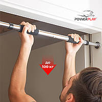 Домашний турник раздвижной PowerPlay 4128 PULL UP BAR (60-90см.) Steel/Black