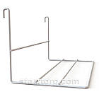 Полиця взуттєва-130 (250)	нестандартна H130 L250 W130 (d3,5/3), біла. Навіс для взуття в торговельну сітку., фото 2