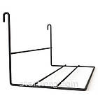 Полиця взуттєва-130 (250)	нестандартна H130 L250 W130 (d3,5/3), чорна. Навіс для взуття в торговельну сітку., фото 2