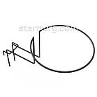 Полиця для головниx уборів-135, чорний. Полиця для головних уборів, навіс на торговельну сітку. Обладнання для торгівлі, фото 3