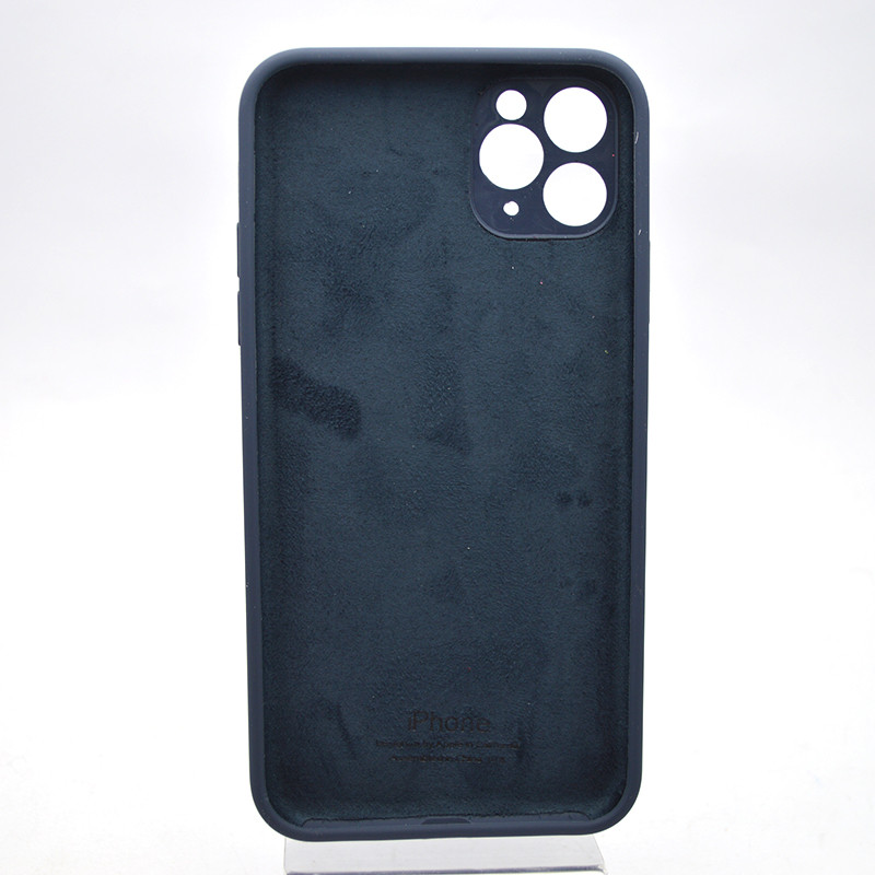 Чохол накладка Silicon case Full Square для iPhone 11 Pro Max Midnight Blue, фото 4