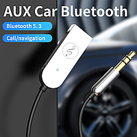 Bluetooth-приемник UBA-Y1 Bluetooth 5.3 AUX 3.5 мм 2 в 1 автомобильный аудиоадаптер
