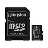 Карта пам'яті Kingston microSDXC 128GB Canvas Class 10 UHS-I U1 V10 A1 + SD адаптер (SDCS2/128GB), фото 2