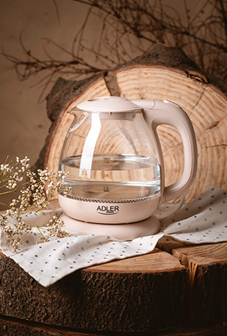 Чайник Adler AD 1283C Cappuccino скляний 1.0л