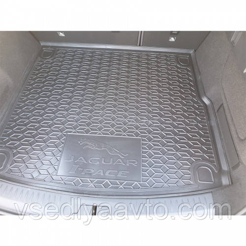 Килимок у багажник Jaguar I-Pace з 2018- (Avto-Gumm) пластик + гума, фото 1