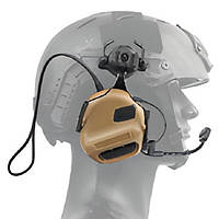 Наушники на шлем с активным шумоподавлением Active Helmet Headset Coyote