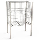 Кошик " REN-595" 595х410х(900/500)мм, білий. Презентаційний стіл. Промо кошик для розпродажів та акцій, фото 8