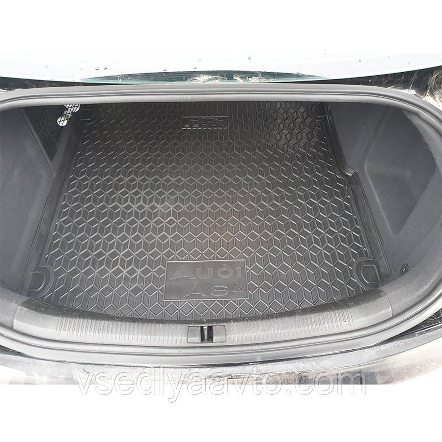 Килимок у багажник AUDI A6 седан з 2005- (AVTO-GUMM) пластик+гума, фото 1