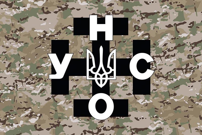 Прапор УНА-УНСО камуфляж