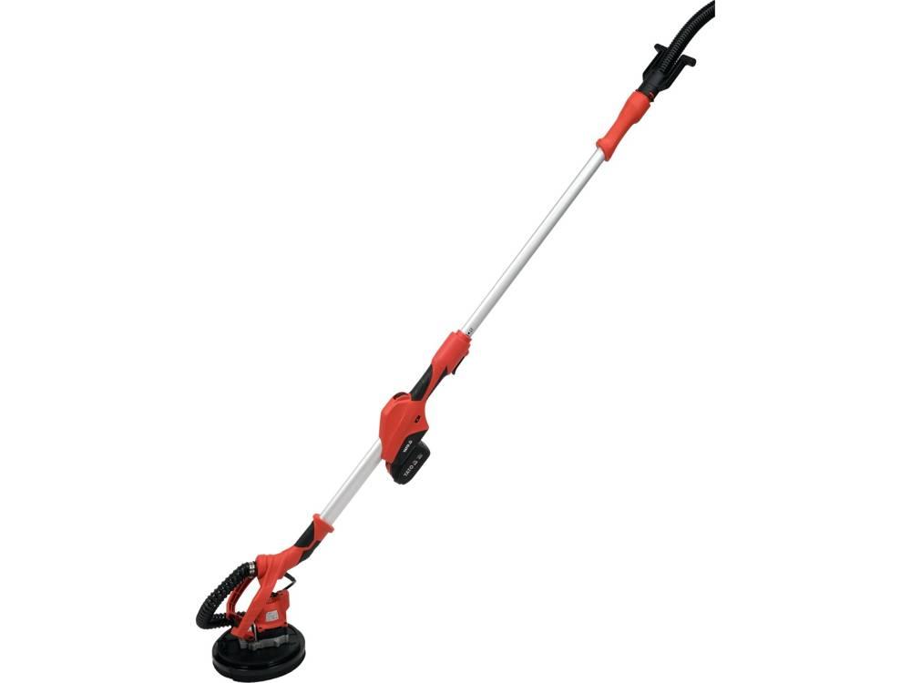 Шліфмашина для стін та стель на телескоп. штанзі акумул. 18В/ Ø=215 мм (штанга-110-165 см) Yato YT-82360, фото 1