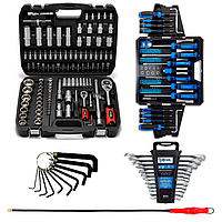 Набор инструментов 5в1 (Набор 108ед.+ключи 12ед.+Набор отверток 63ед.+удлинитель+шестигр) 61085-222