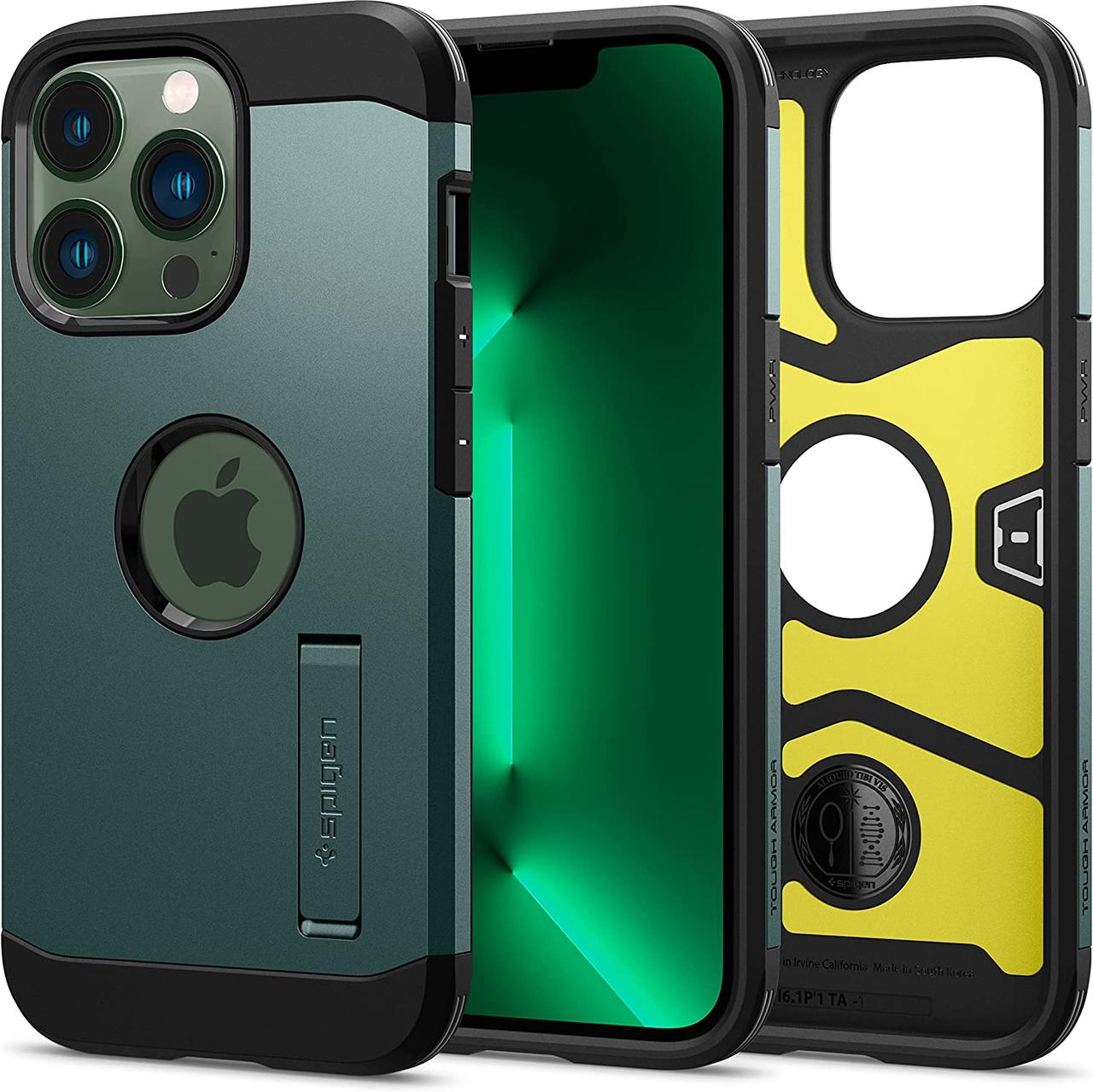 Чохол Spigen Tough Armor with MagSafe Midnight Green для iPhone 13 Pro Max ACS04564