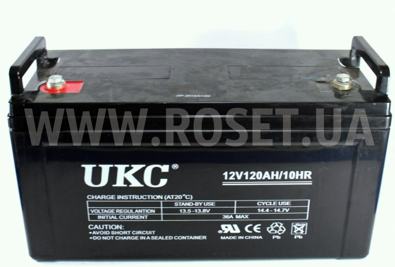 Аккумулятор гелевый - UKC BATTERY GEL 12V 120Ah - фото 1 - id-p298841240
