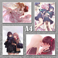 Плакати A4 Аніме Art Yuri