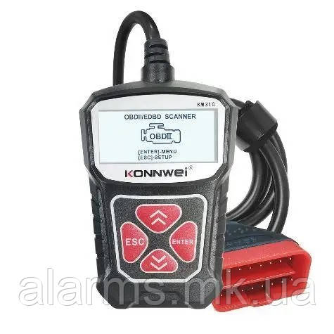 Автомобильный диагностический сканер Konnwei KW310 OBD2 (русский язык) - фото 1 - id-p1780789692