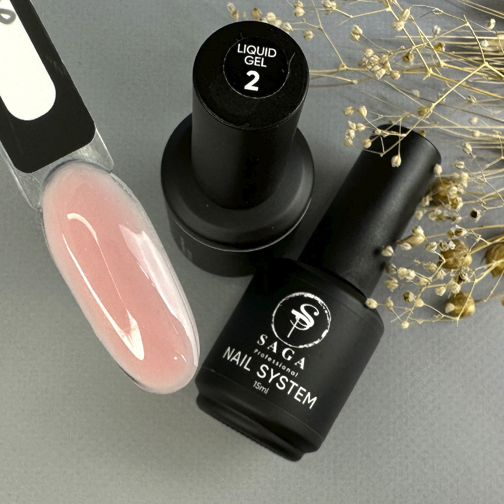 Гель для наращивания Saga professional Liquid Gel №2 15 мл