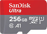 Карта SanDisk Ultra microSD UHS-I емкостью 256 ГБ для Chromebook сертифицирована для работы с Chromebook