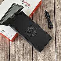 Повербанк на 10000 mAh Torima TRM W1010 с беспроводной зарядкой, Power bank черный