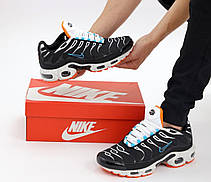 Чоловічі кросівки Nike Air Max Plus Black Aquamarine Silver Orange CZ1651-001, фото 5