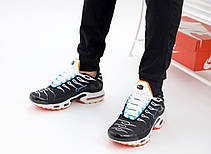 Чоловічі кросівки Nike Air Max Plus Black Aquamarine Silver Orange CZ1651-001, фото 6