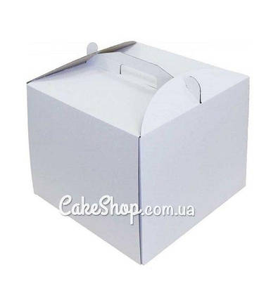Коробка для торта Біла, 30х30х25 см