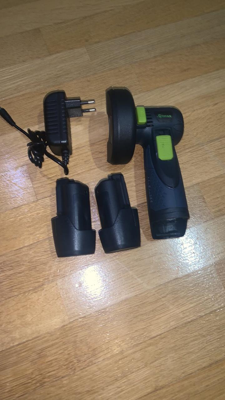 Акумуляторна безщіткова мініболгарка TITAN PAG0312+ (2 Акум.і заряд.)!