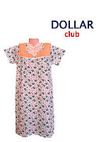 Нічна сорочка,квіточка, з рукавом, бавовна Dollar Club, Узбекистан