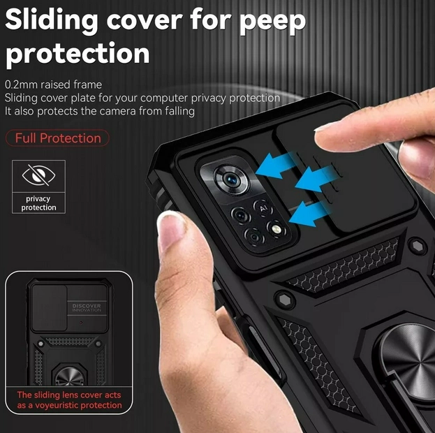 Ударостійкий чохол Camshield Serge Ring for Magnet для Xiaomi Redmi Note 11Pro 4G/5G