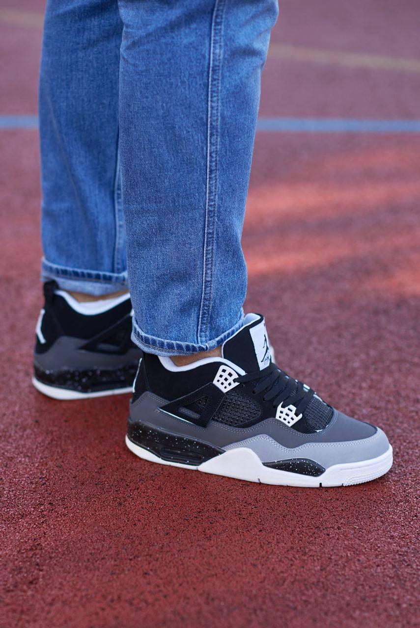 Модні кроссівки чоловічі Nike Air Jordan Retro 4 на кожен день. Стильні кросси Найк Аір Джордан 4 чоловічі., фото 1