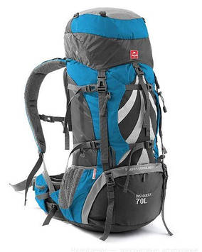 Рюкзак туристичний Naturehike NH70B070-B, 70 л + 5 л, блакитний