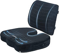 Подушка сиденья из пены с эффектом памяти Sleepavo для офисного стула - ортопедическая подушка для спины
