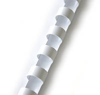 Пластиковые пружины белые Ф10мм, уп 100 шт