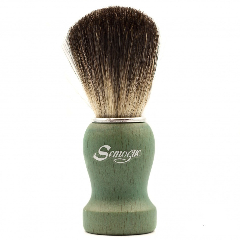 Помазок для гоління Semogue Pharos-C3 Pure Black Badger Ocean Green