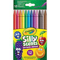 Набір викручувальних олівців з ароматом 12 кольорів washable Твіст Silly Scents Crayola 256357.024