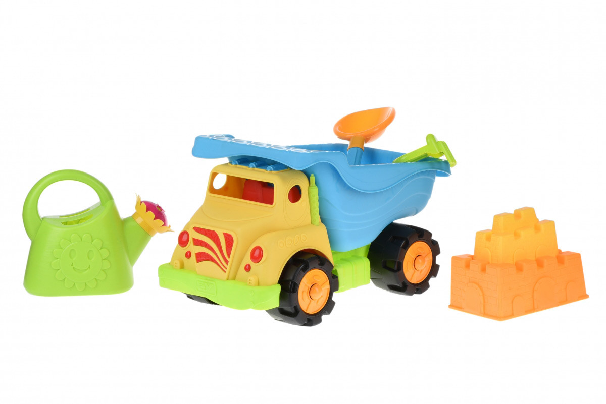 Набір для гри з піском Same Toy 6 од Вантажівка Жовтий 973Ut-2
