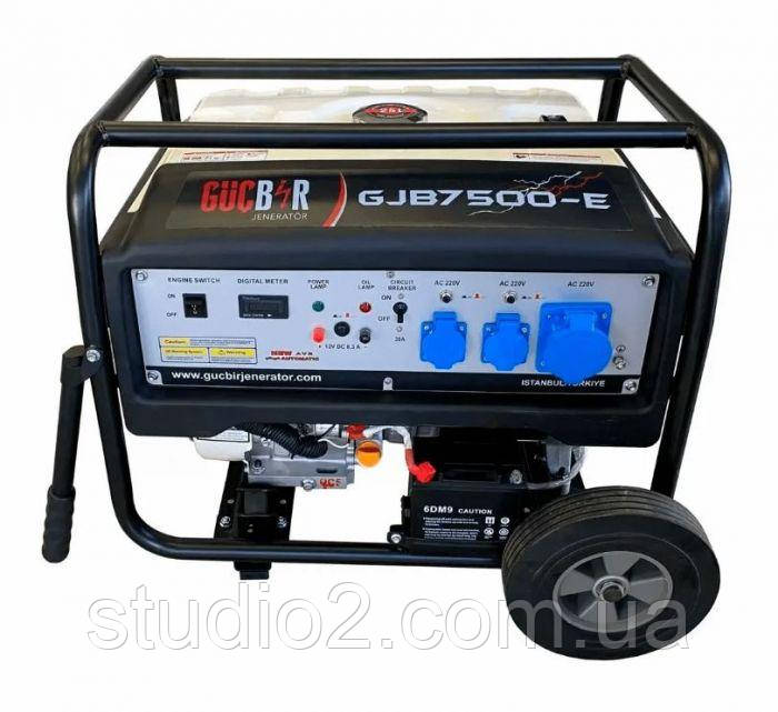 Генератор бензиновий Gucbir GJB-7500-E (ном 6,5 КВт, макс 8,7 кВА), фото 1