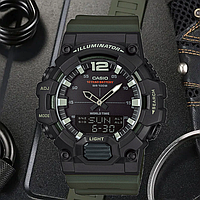 Часы водонепроницаемые и противоударные тактические мужские наручные часы Casio оригинал с подсветкой HDC-700