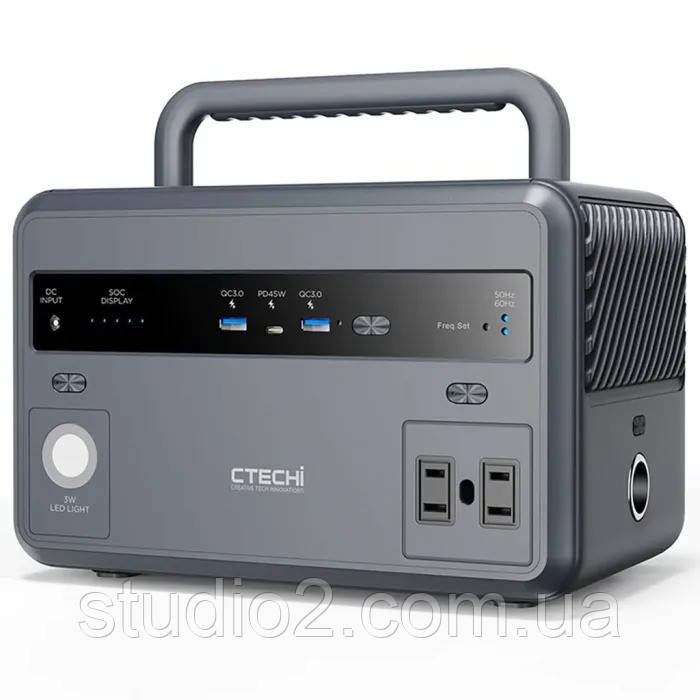 Портативная зарядная станция CTECHi GT300 300Wh 93000mah (LiFePO4), фото 1