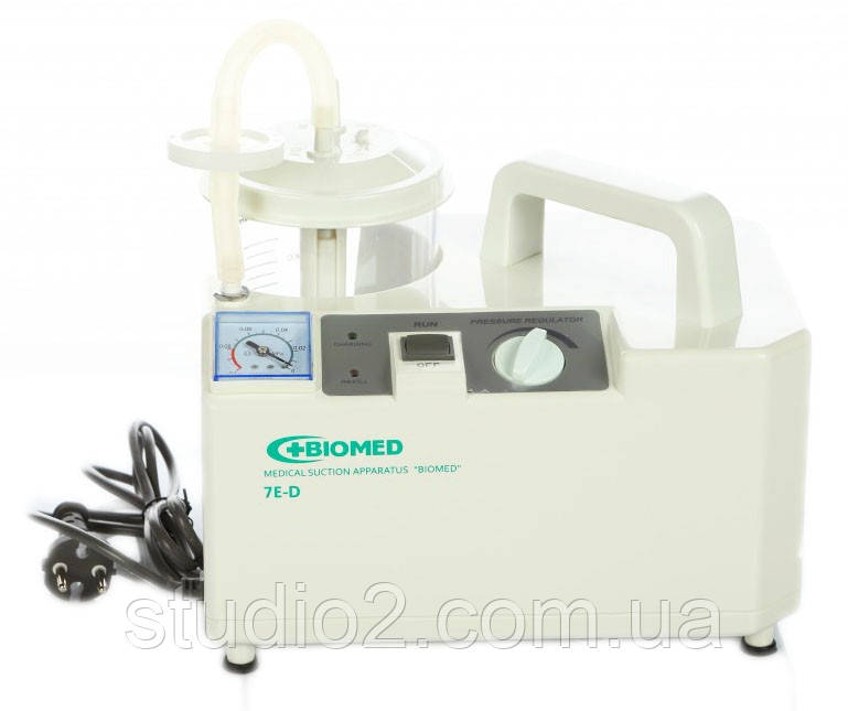 Відсмоктувач медичний "БІОМЕД" універсальний, модель 7Е-D, фото 1