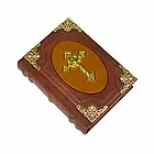 Молитовник, металевий хрест у шкіряній обкладинці, фото 4