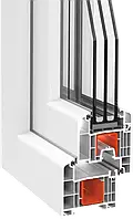 Вікна металопластикові із 6-камерного профілю ФРАМЕКС (FRAMEX) 71 серії різної конфігурації