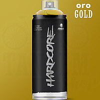 Краска с эффектом металлик MTN (Montana Colors) Hardcore, 400 мл Аэрозоль Metallic Gold