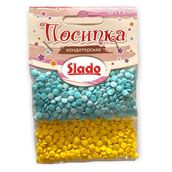 Посипка в стиках фігурна Патріотичні конфеті 20 г