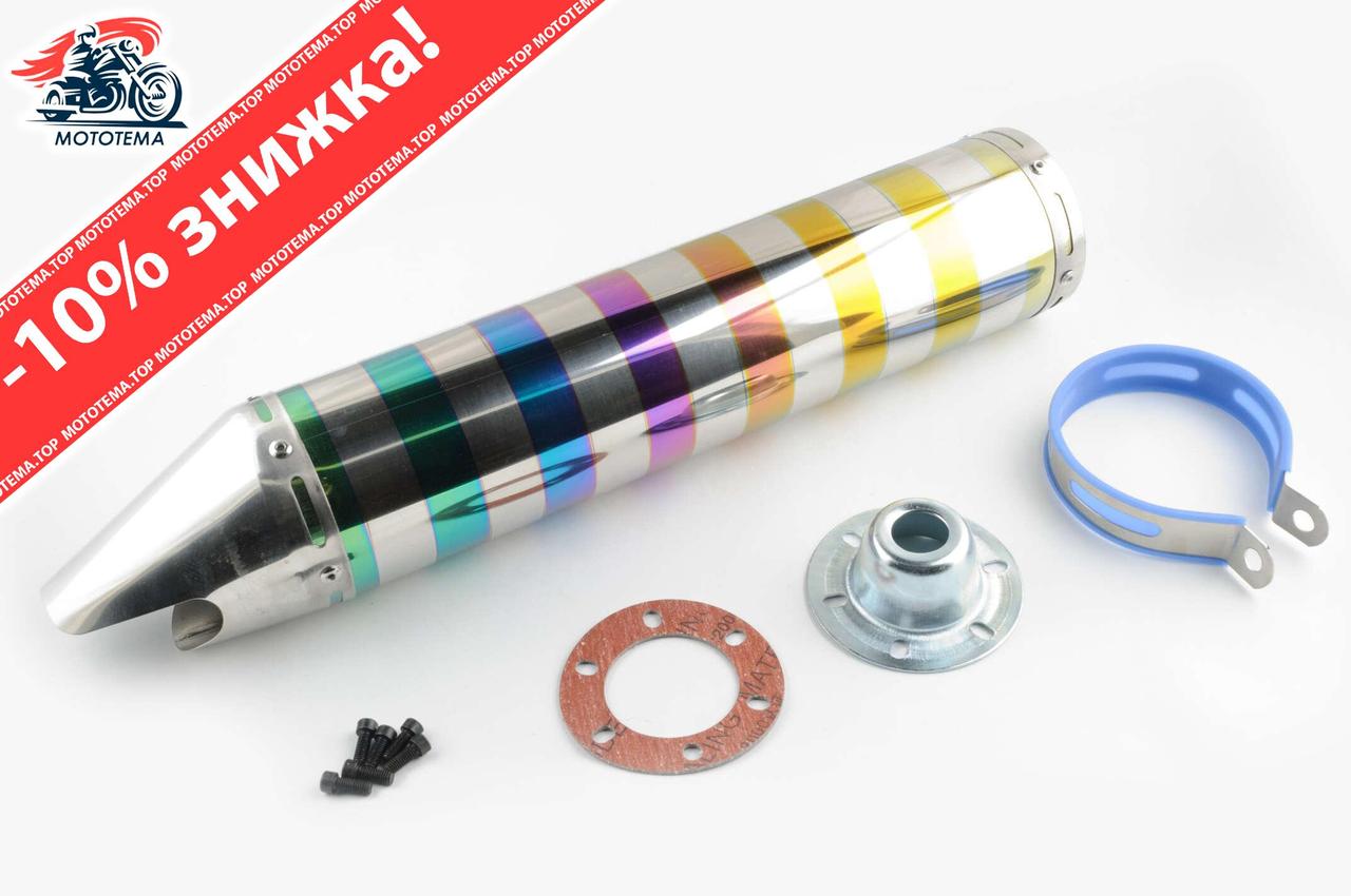 Глушитель (выхлопная труба) (выхлопная труба) (тюнинг) 420*100mm, креп ...