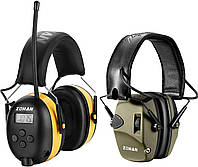 Навушники для стрільби із захистом вух навушники шумоподавляючі, FM-радіо навушники з цифровим дисплеєм